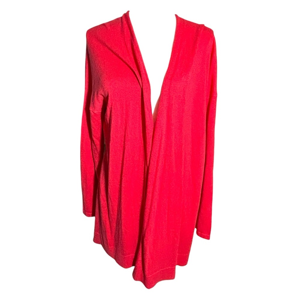 NWT Gap Rose Pink Cotton Blend Longsleeve Cardigan Pointelle Detail on Back XL